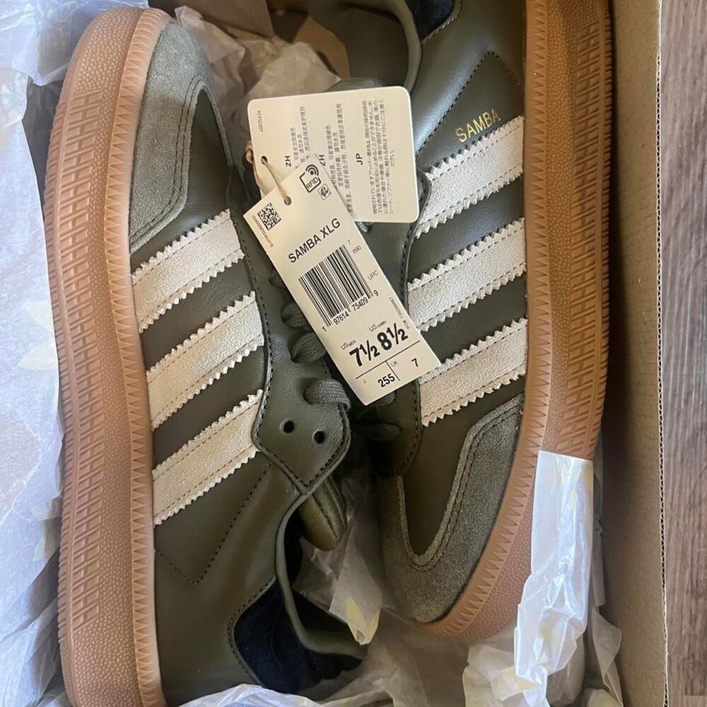 NWT ✨ adidas Olive Green Samba XLG Trainers Sz 7.5 men’s / 8.5 women’s unisex